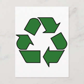 Reduce Reuse Recycle Logo Symbol Arrow 3R Postcard
