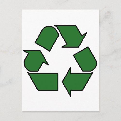 Reduce Reuse Recycle Logo Symbol Arrow 3R Postcard