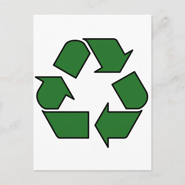 Reduce Reuse Recycle Logo Symbol Arrow 3R Postcard | Zazzle