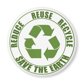 Reduce reuse recycle magnet