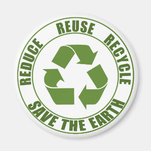 Reduce reuse recycle magnet