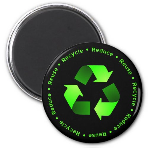 Reduce Reuse Recycle Magnet