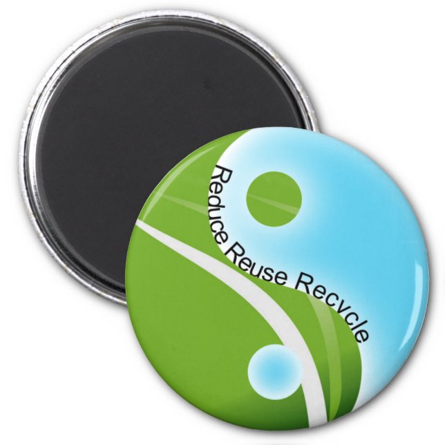 reduce reuse recycle magnet (Front)