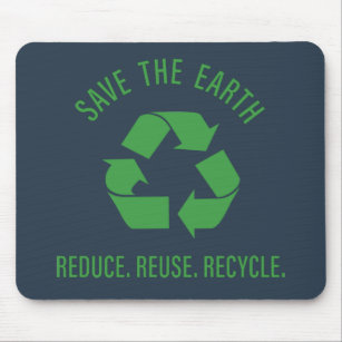 reduce reuse recycle mouse pad