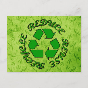 Reduce Reuse Recycle Postcard