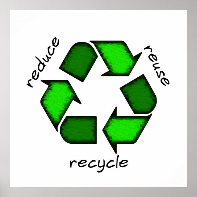 Reduce, Reuse Recycle Poster (Front)