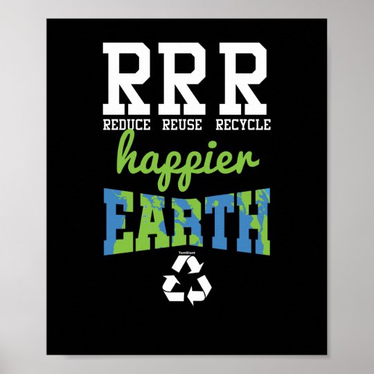 Reduce Reuse Recycle Poster | Zazzle.com