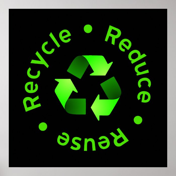 Reduce Reuse Recycle Poster