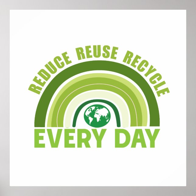 Reduce reuse recycle poster (Front)