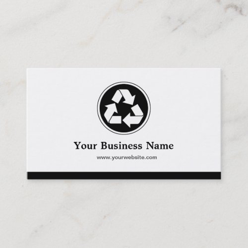 Reduce Reuse Recycle _ Recycling Symbol Business Card