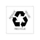 Reduce, Reuse, Recycle Rubber Stamp (Imprint)