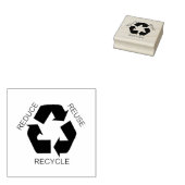 Reduce, Reuse, Recycle Rubber Stamp (Stamped)