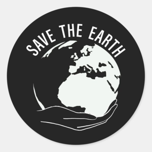 Reduce reuse recycle save the earth classic round sticker