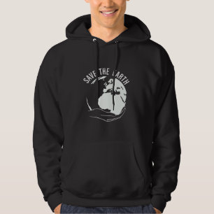 Reduce reuse recycle save the earth hoodie