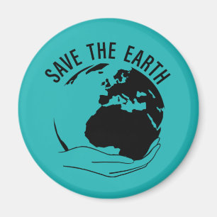Reduce reuse recycle save the earth magnet