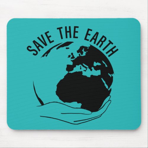 Reduce reuse recycle save the earth mouse pad