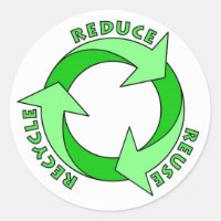 Reduce Reuse Recycle Sticker