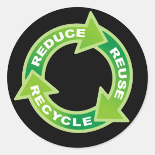 Reduce Reuse Recycle Sticker