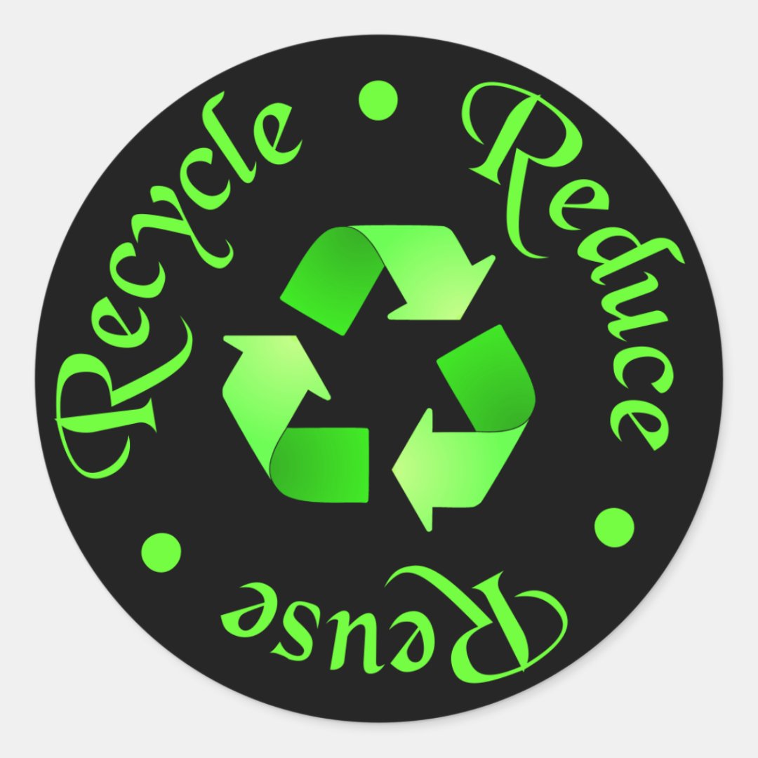 Reduce Reuse Recycle Sticker Zazzle