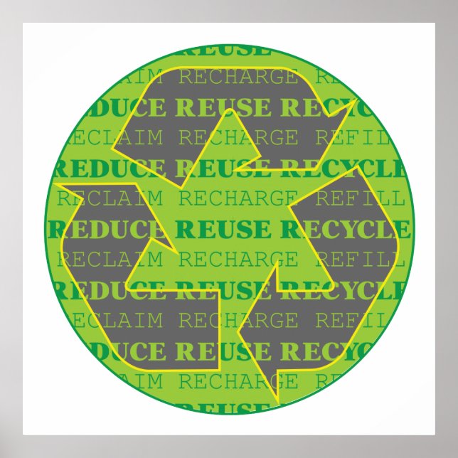 Reduce Reuse Recycle Today Poster (Front)