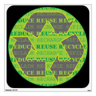 Reduce Reuse Recycle Today Wall Sticker