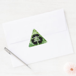 Reduce, Reuse, Recycle Triangle Sticker