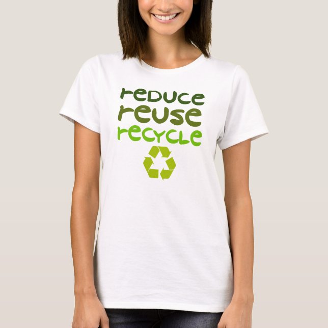 Reduce Reuse Recycle Womens Tank Top Shirt (Front)