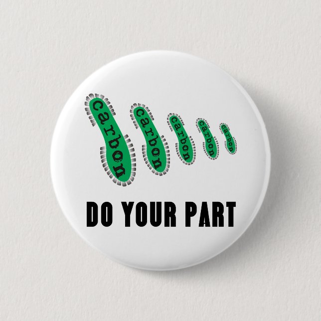 Reduce Your Carbon Footprint Button (Front)
