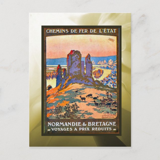 Reduced prices, Normandy, Brittany, Postcard (Front)