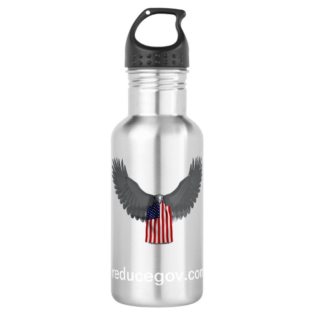 Reducegov Stainless Steel Water Bottle (Front)
