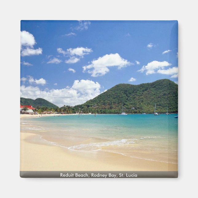 Reduit Beach, Rodney Bay, St. Lucia Magnet (Front)