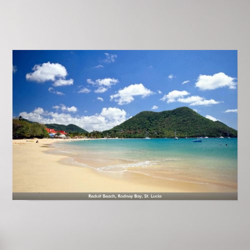 Reduit Beach Rodney Bay St Lucia Poster
