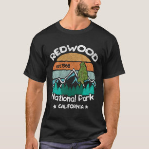Redwood California Us National Park Camping Hiking T-Shirt