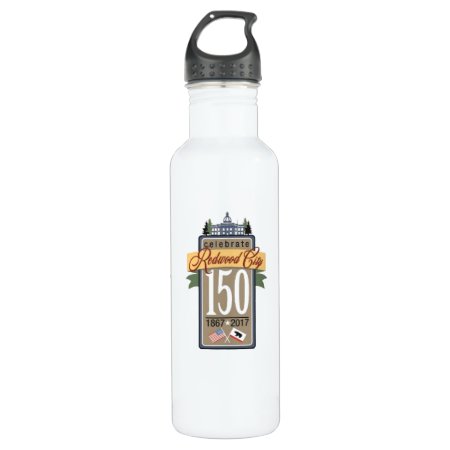 Redwood City 150th Anniversary Stainless Steel Water Bottle