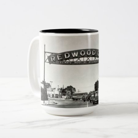Redwood City 150th Anniversary Two-tone Coffee Mug