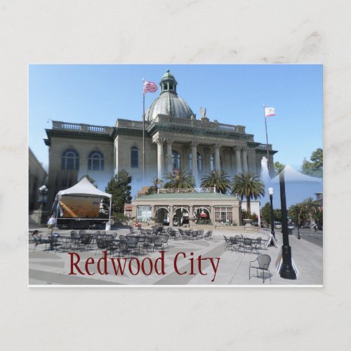 Redwood City postcard