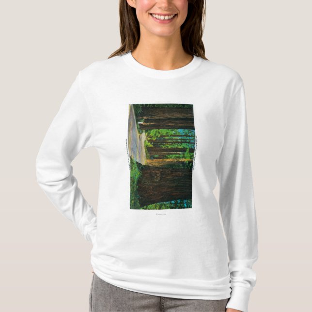 Redwood Highway in Humboldt State Redwood Park T-Shirt (Front)
