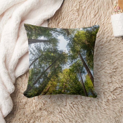 Redwood National and State Parks California Throw Pillow