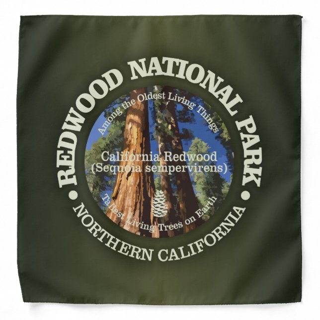 Redwood National Park Bandana (Front)