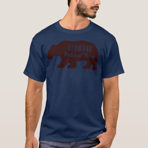 Redwood National Park Bear Brown T_Shirt