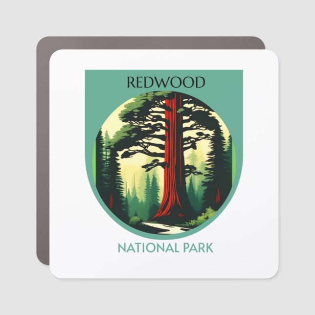 Redwood National Park Beauty in California  Car Magnet (Front)
