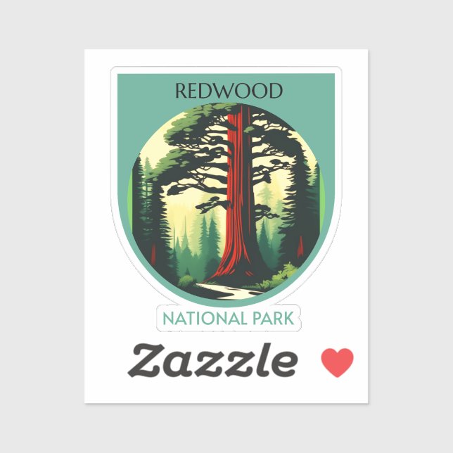 Redwood National Park Beauty in California  Sticker (Sheet)