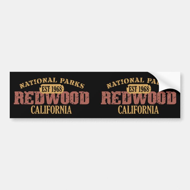 Redwood National Park Bumper Sticker (Front)