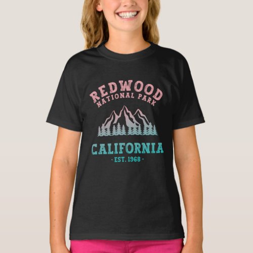 Redwood National Park California Gradient T_Shirt