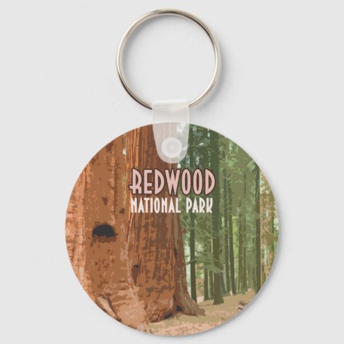 Redwood National Park California Keychain