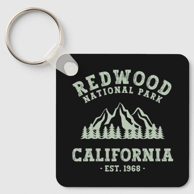 Redwood National Park California Keychain (Front)