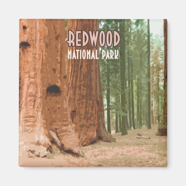 Redwood National Park California Magnet (Front)