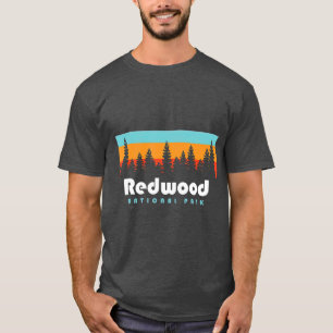 Redwood National Park California Retro Vintage T-Shirt