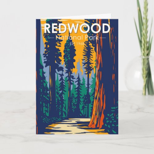 Redwood National Park California Vintage Card