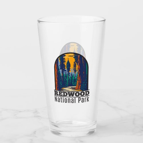 Redwood National Park California Vintage Glass
